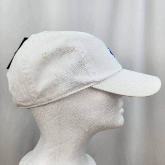 ?️NWT David & Young White w/Blue Embroidered Evil Eye Hat One Size main image 12